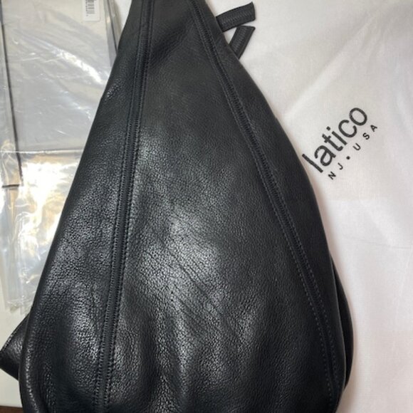 NEW Latico Leathers Black Hippie Sling Large - Picture 2 of 6